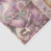 Mixed Media Artiest Purpe Fairy Art Junk Journal Tissuepapier (Detail)