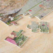 Mixed Media Bruin Konijn Legpuzzel (Zijkant)