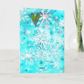 Mixed Media Cat Print Kerst Kaart AP414A1 (Achterkant)