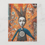 Mixed Media Collage AI Briefkaart (Voorkant)