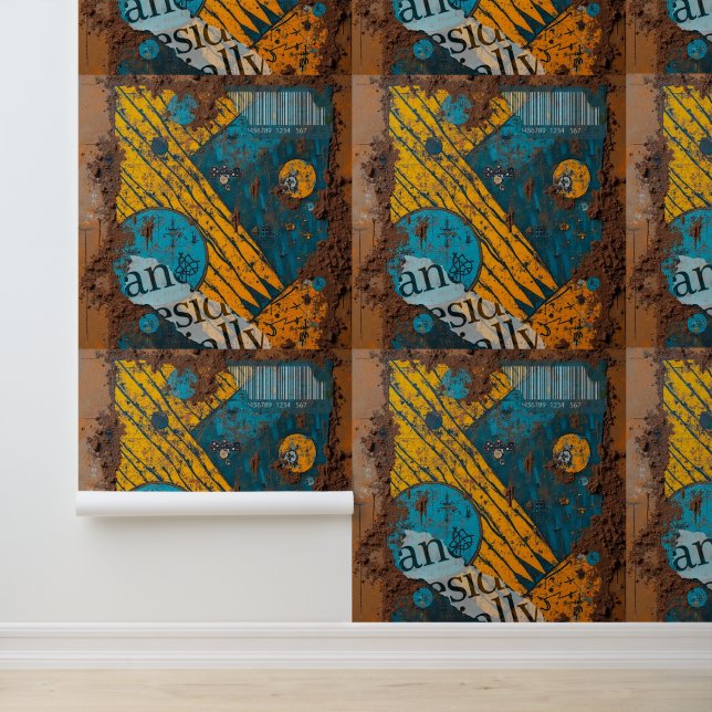 Mixed Media Collage Behang (Applicatie)