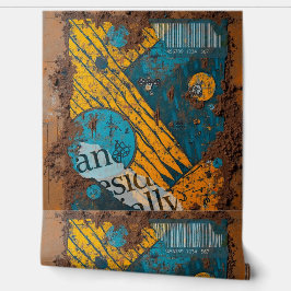 Mixed Media Collage Behang