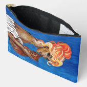 Mixed Media Collage Kat Moeder Ritssluiting Zak -  Etui (Open)