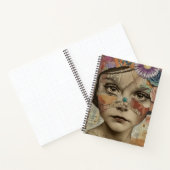 Mixed Media Collage Portret Kunst (10) Notitieboek (Binnen)
