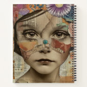 Mixed Media Collage Portret Kunst (10) Notitieboek (Achterkant)