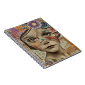 Mixed Media Collage Portret Kunst (10) Notitieboek (Rechterzijde)