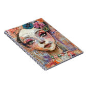 Mixed Media Collage Portret Kunst (11) Notitieboek (Rechterzijde)