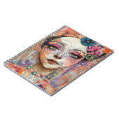 Mixed Media Collage Portret Kunst (11) Notitieboek (Linkerzijde)