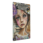 Mixed Media Collage Portret Kunst (1) Mini Klembord (Schuin)