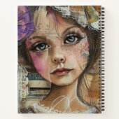 Mixed Media Collage Portret Kunst (1) Notitieboek (Achterkant)