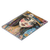 Mixed Media Collage Portret Kunst (3) Notitieboek (Linkerzijde)