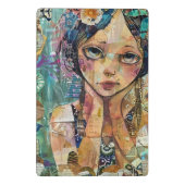 Mixed Media Collage Portret Kunst (8) Mini Klembord (Achterkant)