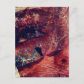 Mixed Media Face Abstract Briefkaart (Voorkant)