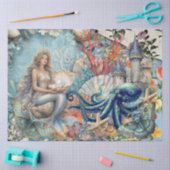 Mixed Media Fantasie Zeemeermin Decoupage Tissuepapier (Craft)