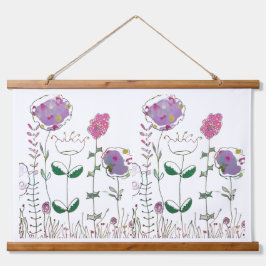 Mixed Media Floral  Hangend Wandkleed