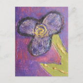 Mixed Media Flower Briefkaart (Voorkant)