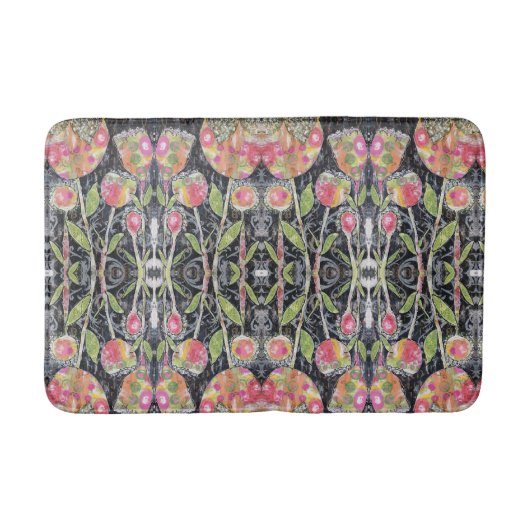 Mixed Media Flowers Abstract Badmat (Voorkant)