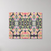 Mixed Media Flowers Abstract Canvas Afdruk (Voorkant)