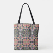 Mixed Media Flowers Abstract Tote Bag (Achterkant)