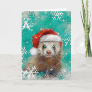Mixed Media Fret Print Kerstkaart AP444B1 Kaart