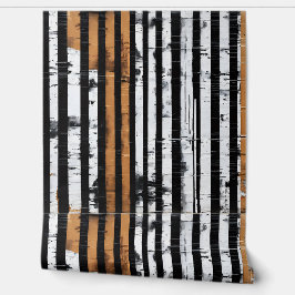 Mixed Media Grid Stripe No. 2 Behang