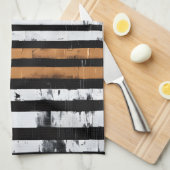 Mixed Media Grid Stripe No. 2 Theedoek (Quarter Fold)