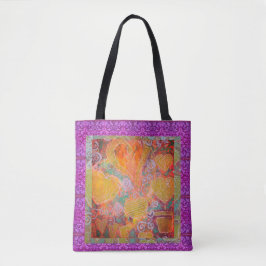 Mixed-Media-Harten Tote Bag