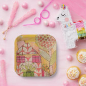 Mixed Media House Papieren Bordje (Feest)