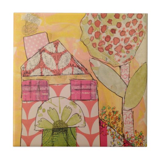 Mixed Media House Tegeltje (Voorkant)