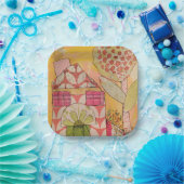 Mixed Media Huis Papieren Bordje (Feest)