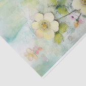 Mixed Media in een charmante turkoois en citroen Tissuepapier (Detail)