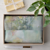 Mixed Media in een charmante turkoois en citroen Tissuepapier (Geschenk)