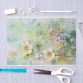 Mixed Media in een charmante turkoois en citroen Tissuepapier (Craft)