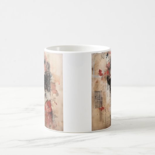 Mixed media Japans geisha koffie mok (Center)