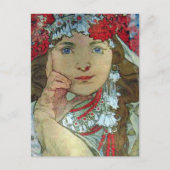 Mixed Media Lady Briefkaart (Voorkant)