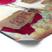 Mixed Media Liefde Kunstprint Poster (Hoek)