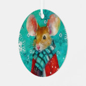 Mixed Media Muis Print Ornament AP451B1 (Voorkant links)