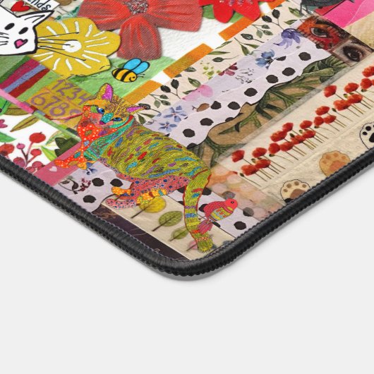 Mixed Media Pop Art Collage Desk Mat (Hoek)