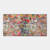 Mixed Media Pop Art Collage Desk Mat (Voorkant)