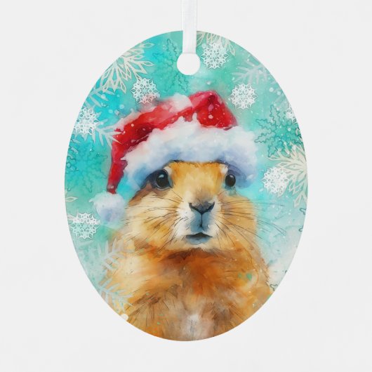 Mixed Media Prairie Dog Print Ornament AP454C1 (Voorkant)