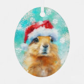 Mixed Media Prairie Dog Print Ornament AP454C1 (Achterkant)