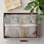 Mixed Media Style Art Journal Floral Achtergrond F Tissuepapier (Geschenk)