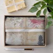 Mixed Media Style Scrapbook Bloemen Achtergrond D Tissuepapier (Geschenk)