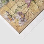 Mixed Media Style Scrapbook Bloemen Achtergrond E Tissuepapier (Detail)