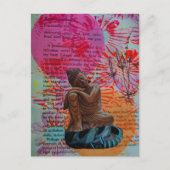 Mixed Media Vredes Collage Briefkaart (Voorkant)