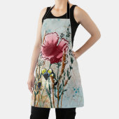 Mixed Media Wildflower Apron Schort (Insitu)