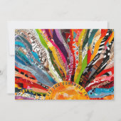 Mixed Media Zon Wenskaart Bedankkaart (Voorkant)