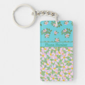 Mixed Pink Dogrose Florals Sleutelhanger om te per (Voorkant)