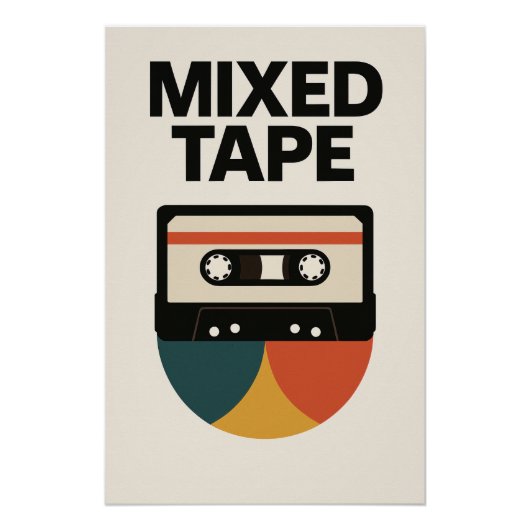 MIXED TAPE - Het visuele eerbetoon aan uw compilat Perfect Poster (Voorkant)