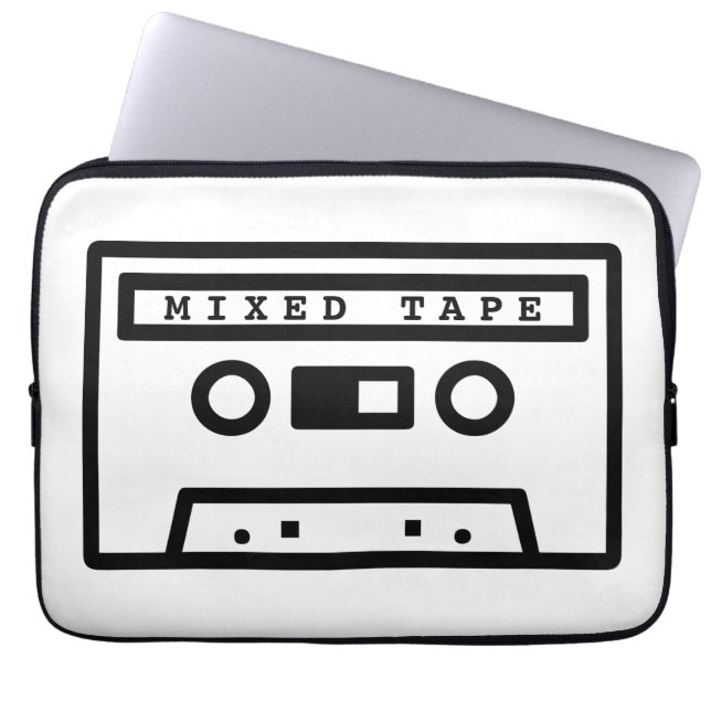Mixed Tape laptop sleeve (Voorkant)